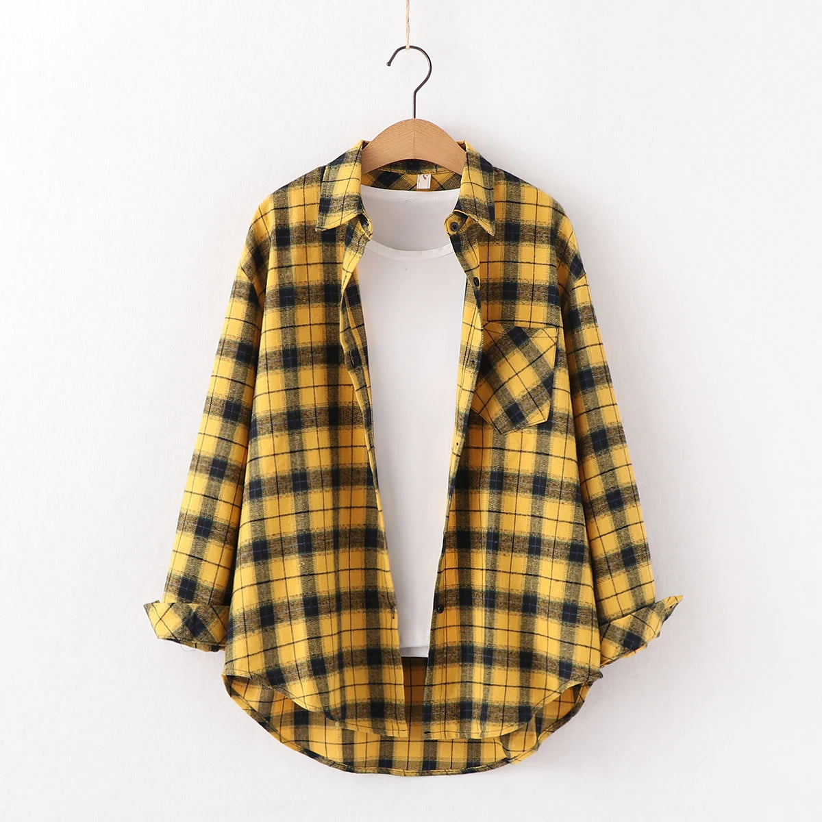 Women's Loose Casual Plaid Shirt