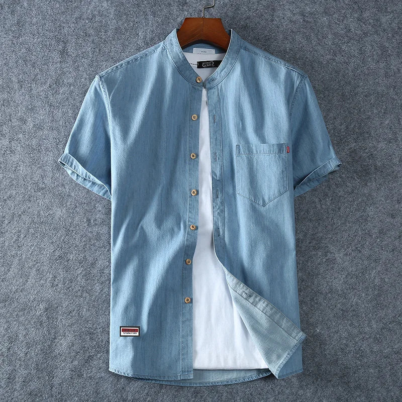 Men's Light Blue Denim Shirt