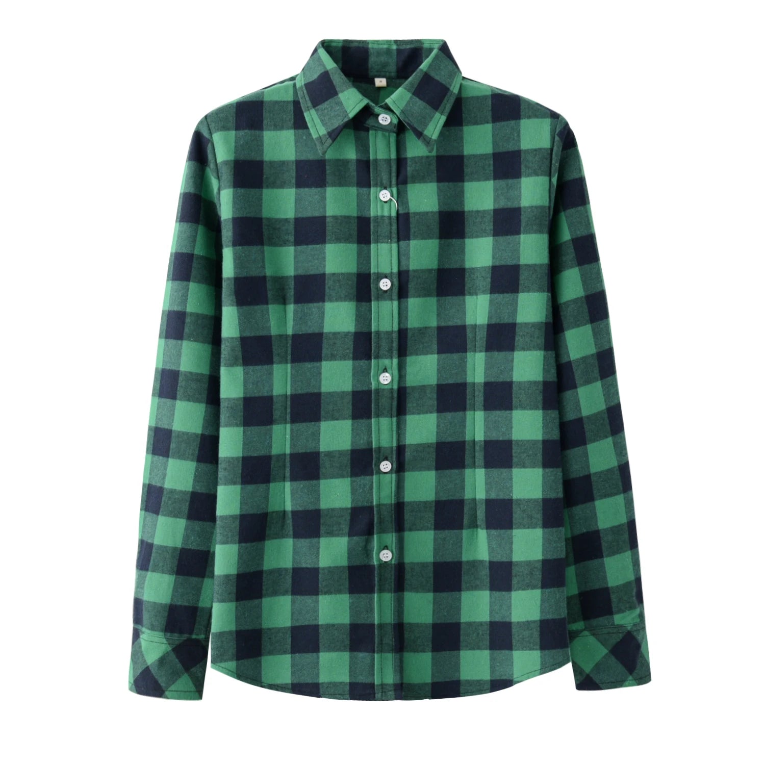 Women's Plus Size Plaid Flannel Shirt