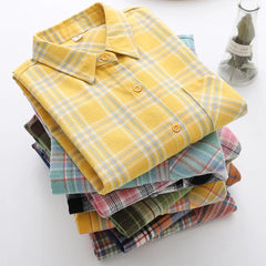 Women's Elegant Plaid Shirt