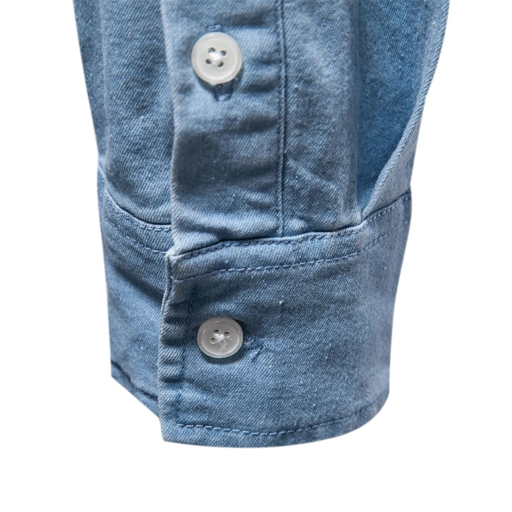 Men's Slim Fit Denim Shirt