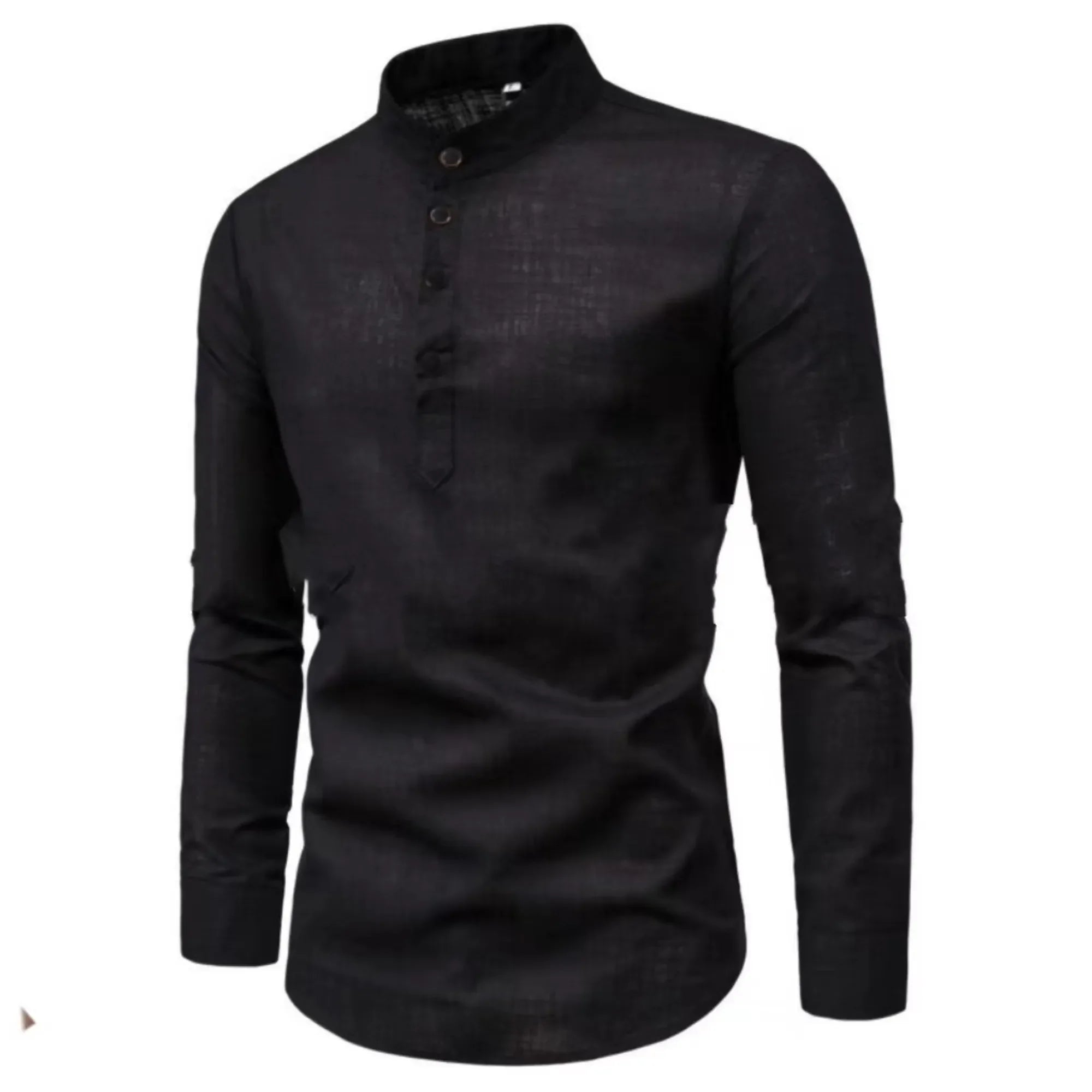 Men's Casual Stand-Up Collar Shirt