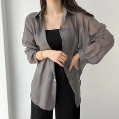 Women's Sheer Chic Summer Shirt