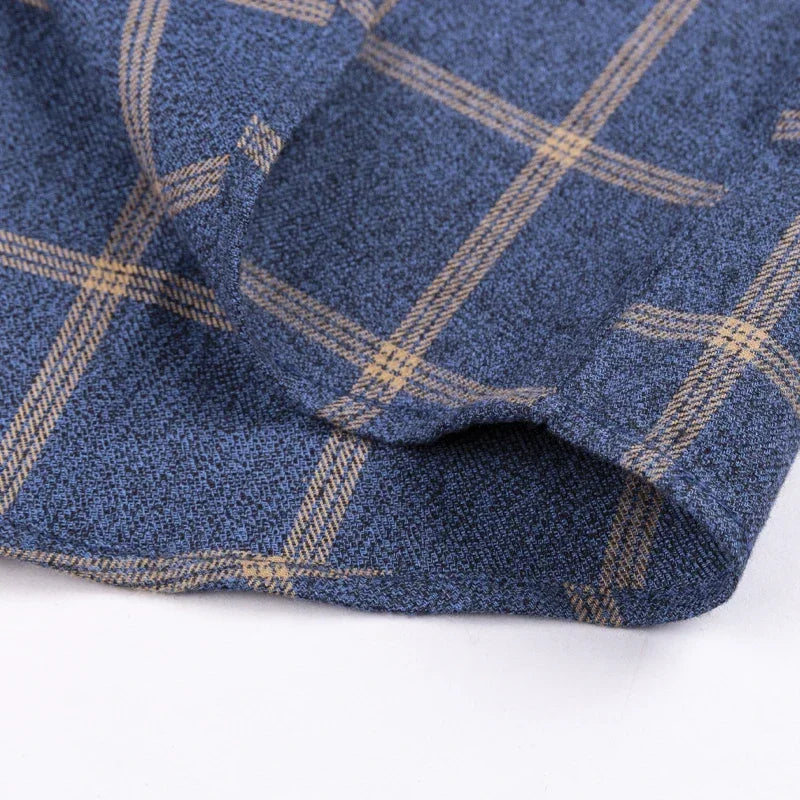 Men's Cotton Plaid Oversized Shirt