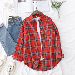 Women's Exquisite Flannel Plaid Shirt