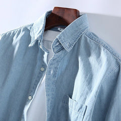 Men's Casual Slim Fit Denim Shirt