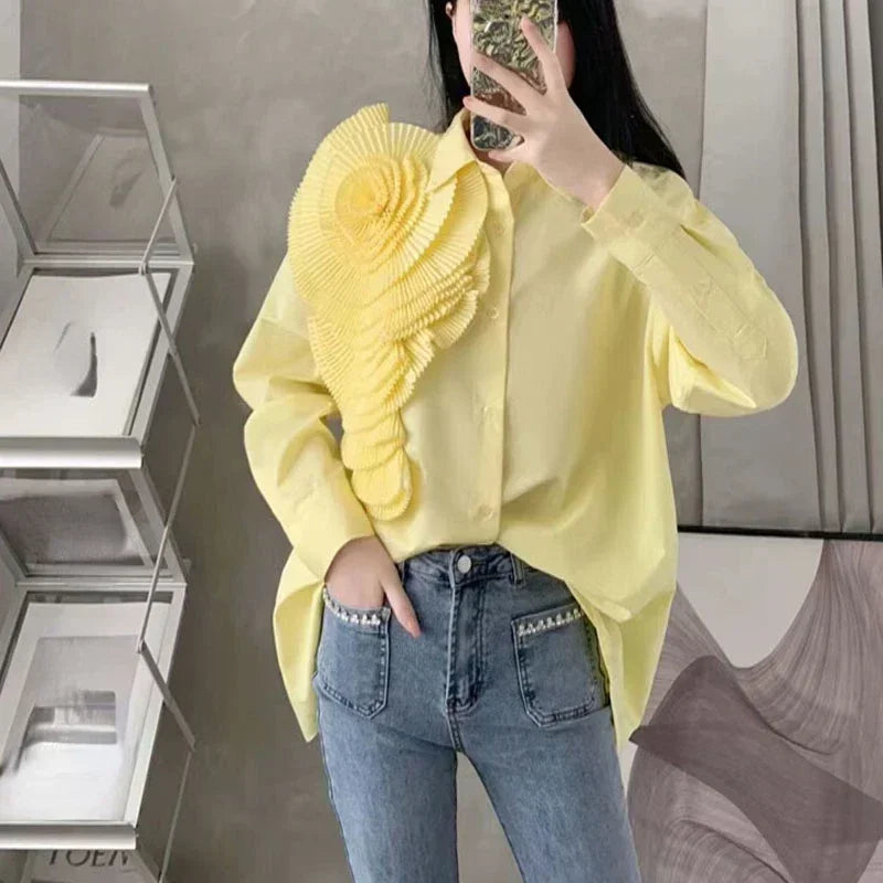 Vintage Korean Fashion Women's Blouse