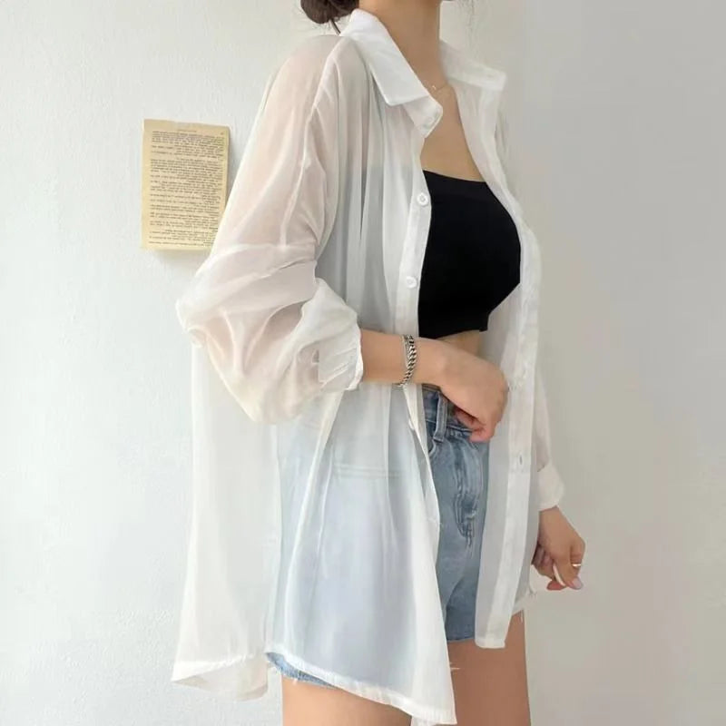 Women's Sheer Chic Summer Shirt