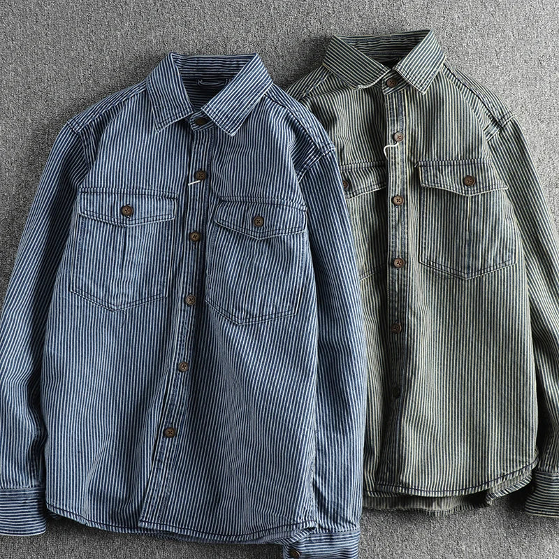 Vintage Cargo Denim Shirt