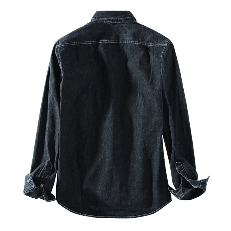 Men's Casual Slim Fit Denim Shirt