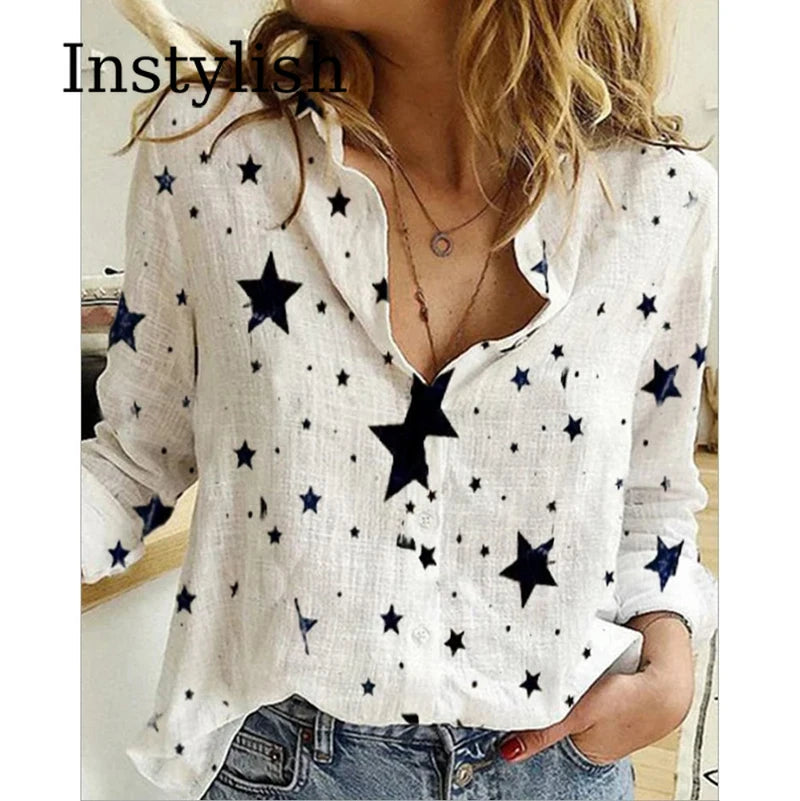 Women's Elegant Cotton Linen Shirt