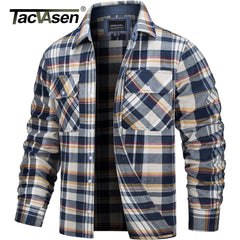 Men's Oversize Lightweight Plaid Shirt Jacket