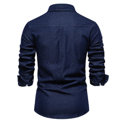 Men's Slim Fit Denim Shirt