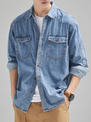 Men's Loose Fit Denim Shirt