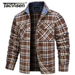 Men's Oversize Lightweight Plaid Shirt Jacket